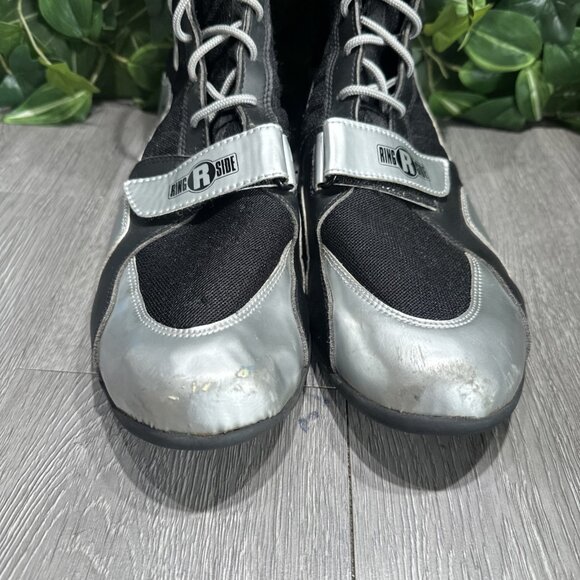 Ringside Apex Elite Shoe12 Hi-Top Low Top Boxing Shoes Boots - Black Size 13 - Picture 3 of 9